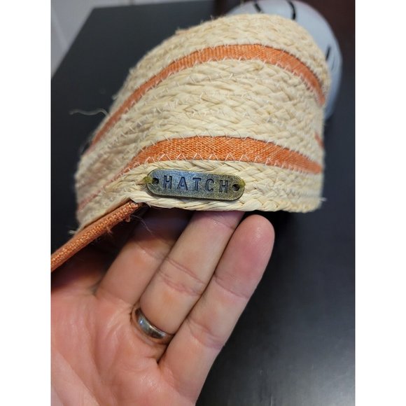 HATCH Straw Ball Cap Orange Tan Women's Hat - Picture 4 of 6